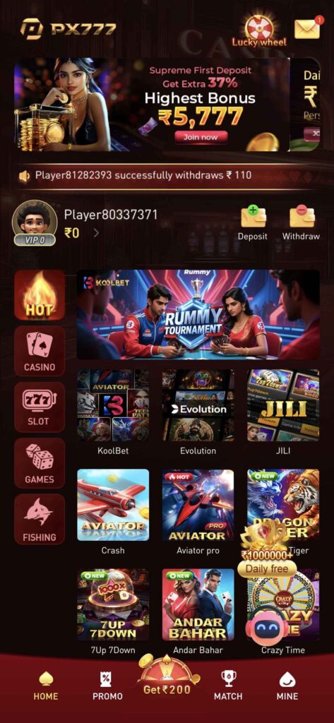PX777 Game APK Download